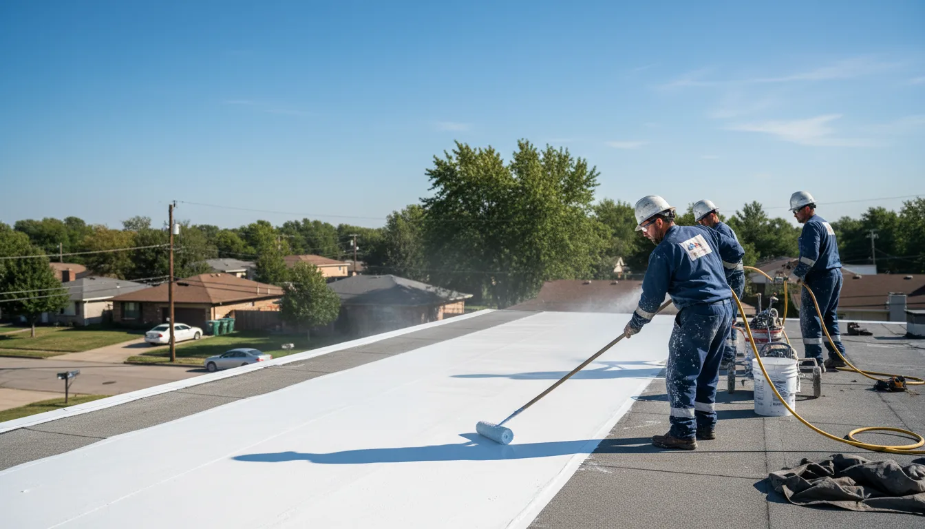 Commercial roof coating in Brewster, OH near me